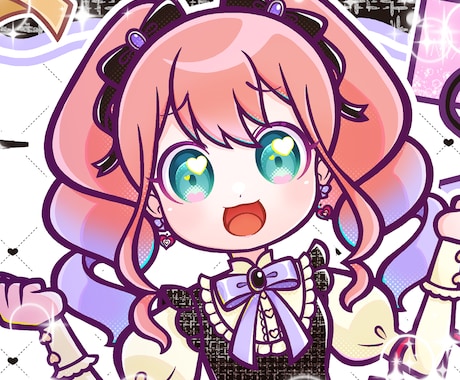ポップで元気!!キャラクターイラストを描きます アイコンからキービジュアルまで対応できます イメージ1