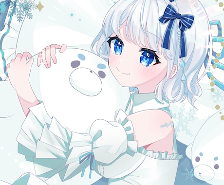 パッと目を引くかわいい女の子のアイコン描きます 最短3日！お手頃ですぐにアイコンがほしい方におすすめです！ イメージ2
