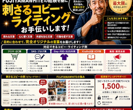 売れる文章を一緒に作ります 伝わる文章で集客・売上アップを応援 イメージ1