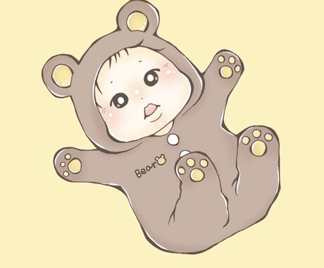 赤ちゃんのイラストアイコンを作成させていただきます 写真を元に、SNS等で使いやすいアイコンをお作りします！ イメージ1