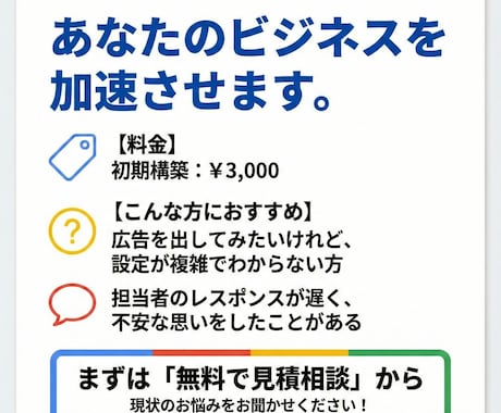 Google検索広告の初期構築を代行します 誠実対応＆即レス厳守！始め方がわからない初心者の方へ イメージ2