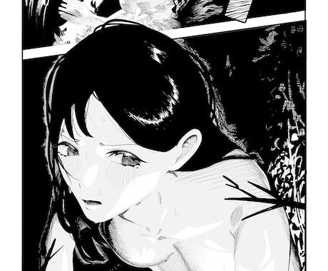 モノクロ漫画1ページを制作します ご指定いただいた構図・内容をもとに制作します。 イメージ1