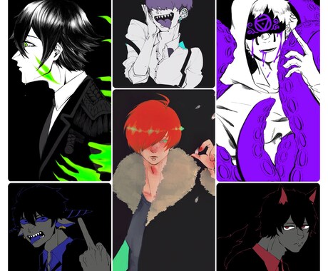 キャラクターイラストお描きします 自分だけのアイコンやヘッダー、動画イラストや小説の挿絵に イメージ2
