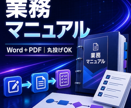 メモから伝わる業務マニュアルを作成します 新人にも伝わる手順書をWord＋PDFで納品します イメージ1