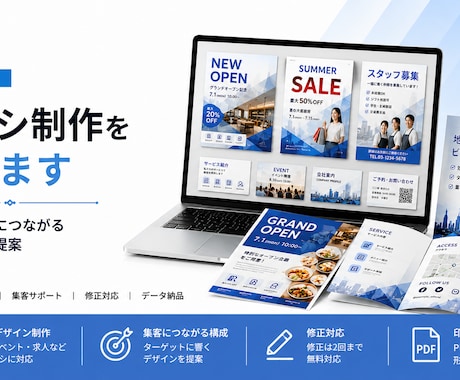 法人対応｜チラシ制作を承ります イメージ1