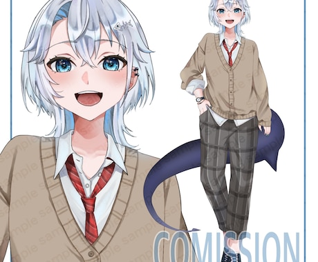 全身立ち絵を一律料金で制作します 自分だけの可愛い、綺麗を一緒に作ります イメージ2