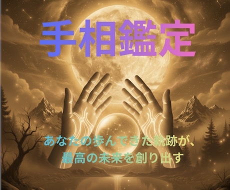 希星が手のひらの輝きを読み、未来を照らします 満月の光の様にあなたの宿命を映し出し、幸せへの一歩を支えます イメージ1