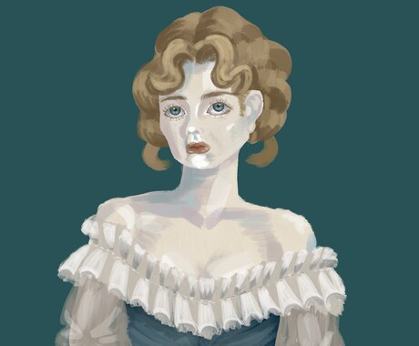 儚げで美しいアイコンイラスト描きます ✤独特な油絵タッチイラストで、貴方の世界観を表現✤ イメージ1