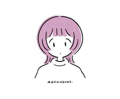 ポーズ固定 / シンプルでお洒落な似顔絵を描きます SNSアイコンにぴったりなイラストを制作します！ イメージ1