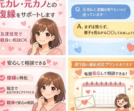 復縁したいあなたへ！恋愛相談・アドバイスします 元恋人ともう一度やり直したいあなたへ イメージ1