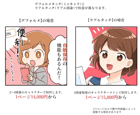 商用利用OK！LP漫画、広告漫画等制作します 広告やＳＮＳ掲載用漫画に！シンプルで使いやすいタッチです。 イメージ2