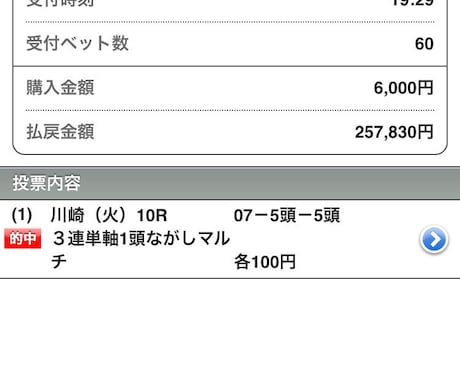 緊急出品！明日10/16の地方競馬予想提供します 確勝級激ヤリ裏情報入手【超特別価格！補填あり！】 イメージ2