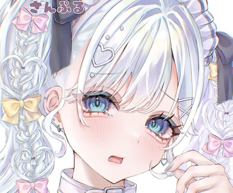 修正無制限♡きゅるきゅるなイラストをお描きします 儚い系（地雷系、メンヘラ系）の女の子を描くのが得意です！ イメージ1