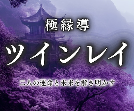 ツインレイ霊視鑑定　二人の魂の相性を占います 魂の片割れ、運命のお相手との確かな縁を結ぶお手伝いをします イメージ1