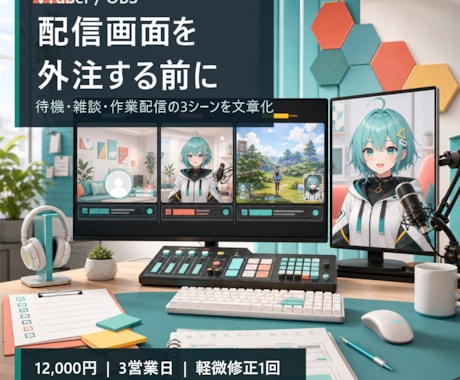 VTuber向けOBS設計を整理します 配信画面外注前の仕様書を文章化 イメージ1