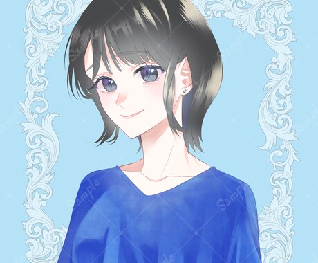 透明感ある人物アイコン制作します 透明感と空気感を大切に丁寧に制作します イメージ2