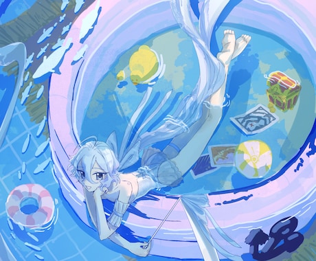 透明感のある一枚絵、立ち絵イラストを描きます 創作・TRPG・ゲーム用キャラクター歓迎です！ イメージ2