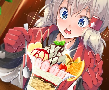 キャラクターイラスト制作します 商業経験有り！ご希望の一枚絵をお描きします！ イメージ2