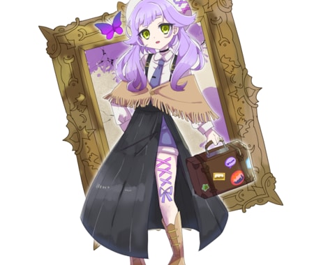 イラスト制作＆高クオリティでキャラデザします アニメ絵で幅広く一般受けする絵柄！女、男、人外、マスコット イメージ1
