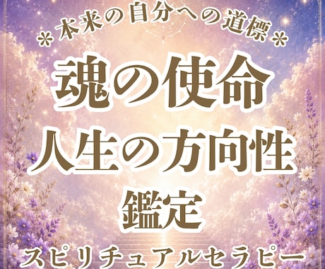 あなたの魂の使命・人生の方向性を霊視鑑定致します あなたの魂は「使命」や「学び」を与えられてきています。 イメージ1