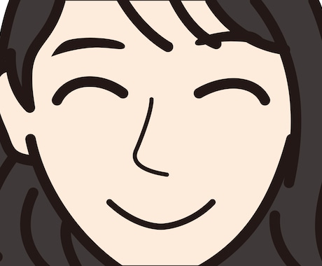 ニコッと笑顔に✨『似顔笑』描きます プロデザイナーが描くシンプル似顔絵。SNSや名刺に最適！ イメージ1