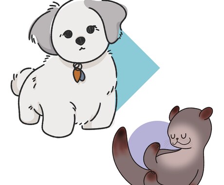 元芸大生が、愛しのペットイラスト作成します 始めたて６件様のみの特別価格！ イメージ2