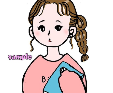 ふんわり優しい雰囲気のアイコン描きます アイコンやブログの吹き出しに！癒し系アイコン作ります♡ イメージ2