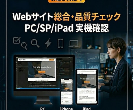 Webサイト公開前の総合検証と公開作業を承ります PC・SP・iPad実機で公開前チェック／急ぎ対応可 イメージ1