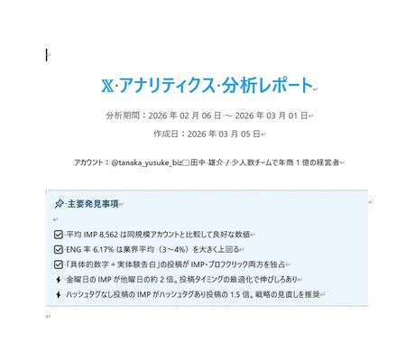 Xアナリティクス分析で「伸びない原因」を特定します CSV送るだけ。伸びた投稿・伸びない投稿の差、全部見えます イメージ2