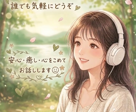 癒しのボイス⭐︎お話相手になります 安心⭐︎癒し⭐︎心を込めて⭐︎友達感覚で話してね イメージ1