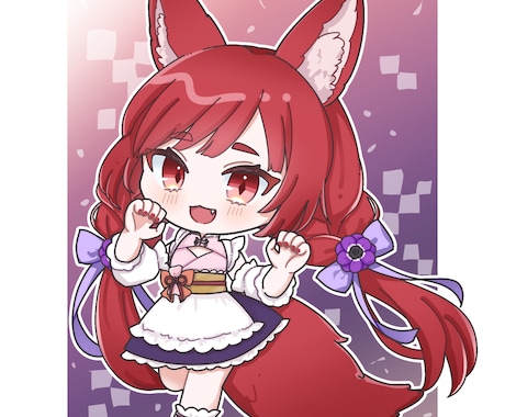ポップで可愛いミニキャラ描きます アイコン、サムネ、グッズなど様々なイラストに対応可能です！ イメージ1