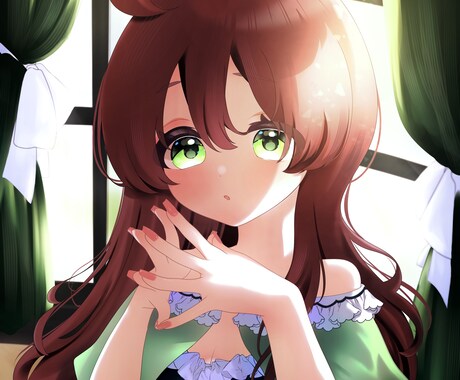 イラスト全般制作します キラキラでうるうるな女の子たちのイラストを制作します イメージ2