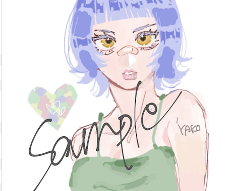アイコン・素材イラスト描きます (Y2K・サブカルなど)ファッション系女子・男子描きます！！ イメージ2