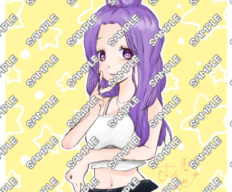 イラスト人物1枚絵描きます 淡い色使い、ペン使い、そしてスピード納品可！ イメージ2