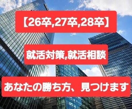 新卒就活の疑問点など、相談に乗ります 【仕事と私事を両立できる、あるべき仕事を一緒に探したい】 イメージ1