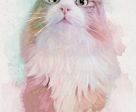 写真から水彩画風似顔絵のアイコンを作成します ふんわりカラフルな癒されアイコン♡作品例掲載募集！ イメージ2