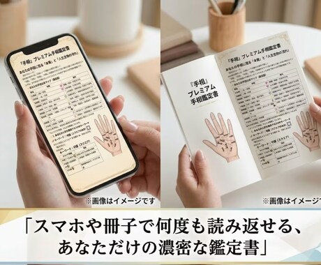 24h納品✨ワンコインで本格手相鑑定書を作成します はじめての手相占いにぴったり！ ＼早い・安い・的確な鑑定書／ イメージ2