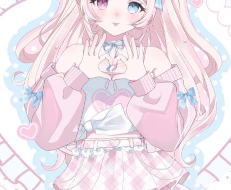 ふんわり可愛い立ち絵を制作します 配信で愛される、とびきり可愛いあなたを一緒に作ります！ イメージ2