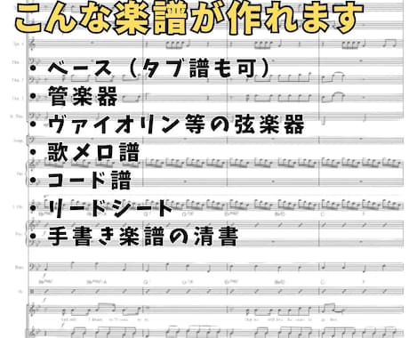 耳コピ楽譜製作します DEMO音源無料でお渡ししています！ イメージ2