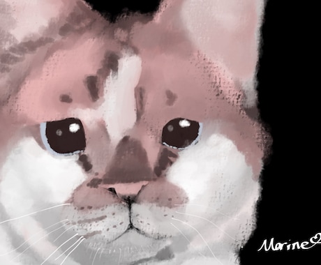 うちの子だけの温かいペット肖像画を描きます 写真から世界に一枚だけの優しいペットアートを制作します イメージ1