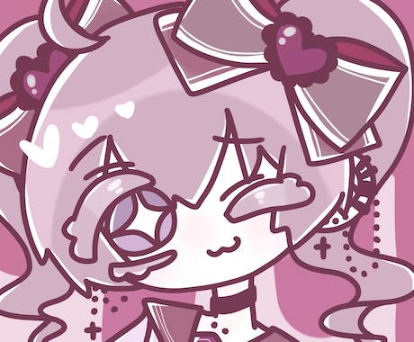 かわいいポップな絵柄で描きます アイコンやステッカーなどお好きに使って頂いて構いません！ イメージ2