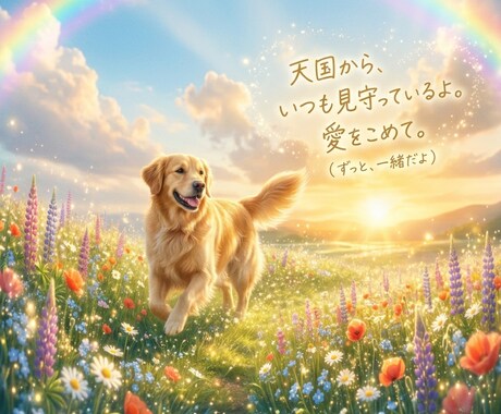 愛しいあの子の声を虹の橋から届けます 震えるほど逢いたい…あの子からの愛を魂込めて繋ぎます イメージ1