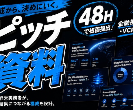 投資家に伝わるピッチ資料を作りますます イメージ1