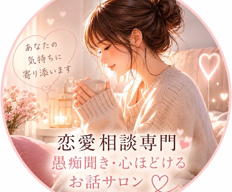 好きなのに苦しい、その気持ち聞きます 1分〜、恋の揺れに寄り添い気持ちの温度を少しだけ上げる場所 イメージ1