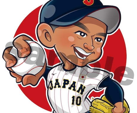 野球イラスト専門⚾️可愛い野球イラスト描きます ピッチング•バッティング•守備ポーズなんでもOKです！ イメージ2