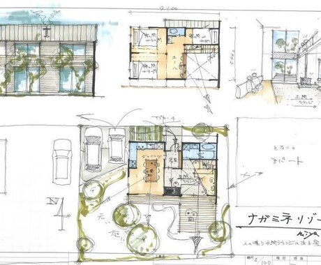 工務店設計士が住宅ラフスケッチ間取りご提案します 「レビュー募集価格」※先着3名 イメージ2
