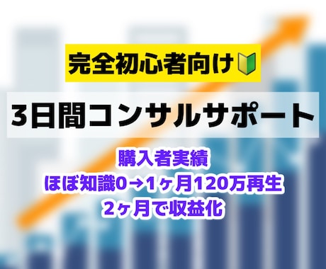 ほぼ知識0の購入者を収益化させた私がサポートします 毎月1000万回再生の私が初心者さんに丁寧にサポートします！ イメージ1