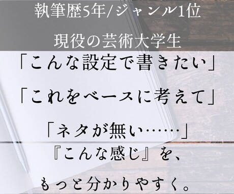 約２０作品執筆！プロ作家が設定・シナリオ考えます 設定・プロットから、やりたい”こんな感じ”を実現しましょう！ イメージ2