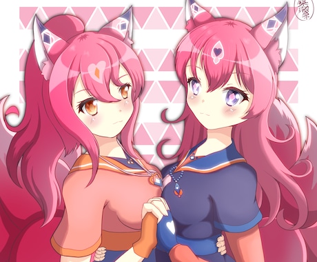 商用OK！【可愛い】人物イラストを描きます アニメ塗り風のメリハリがありつつも柔らかい絵が得意です！ イメージ1