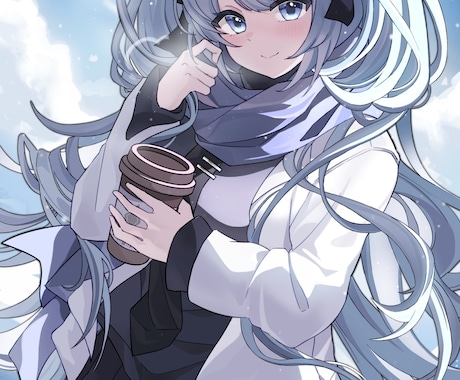 商用可雰囲気透明感可愛い女の子のイラストを描きます バストアップ/上半身/全身など対応可能です‼️ イメージ1